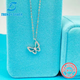 925 Silver Double Heart Necklace Pendant