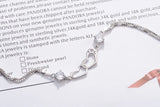 925 Silver Double Heart Soulmate Crystal Bracelets For Women