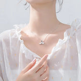 925 Silver Double Whale Tail Choker Necklace For Women