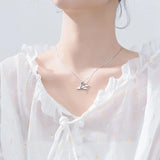 925 Silver Double Whale Tail Choker Necklace For Women