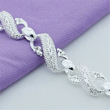 925 Silver Dragon Bracelet For Men Women Charm Wedding Jewelry Gift