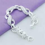 925 Silver Dragon Bracelet For Men Women Charm Wedding Jewelry Gift