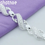 925 Silver Dragon Chain Bracelet Party Engagement Wedding Gift