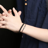 925 Silver Dragon Knot Bracelet Retro Lucky Bracelet