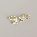 925 Silver Dragonfly Earrings Outdoor Casual Jewelry Gift