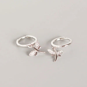 925 Silver Dragonfly Earrings Outdoor Casual Jewelry Gift