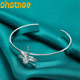 Dragonfly Bangle Bracelet Wedding Jewelry Silver 925