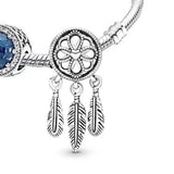 925 Silver Dreamcatcher Cat Bracelet Set for Women