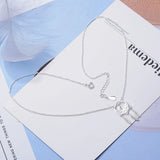 925 Silver Dream Catcher Necklace Leaves Short Chain S-n310