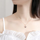 925 Silver Dream Planet Necklace Pendant for Women Clavicle Chain Jewelry