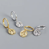 925 Silver Drop Earrings Women Minimalist Gothic Accessories