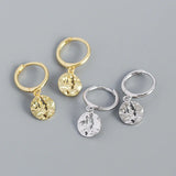925 Silver Drop Earrings Women Minimalist Gothic Accessories