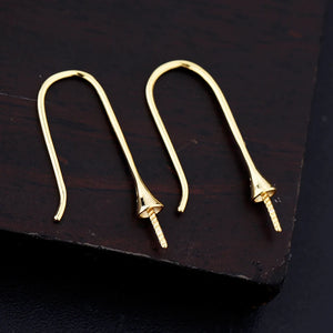 925 Silver Drop Earrings Semi Mount Setting
