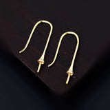 925 Silver Drop Earrings Semi Mount Setting