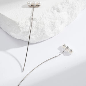 925 Silver Drop Earrings Freshwater Pearl Women Jewelry Party Earring