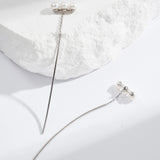 925 Silver Drop Earrings Freshwater Pearl Women Jewelry Party Earring