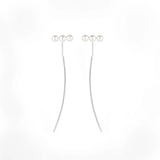 925 Silver Drop Earrings Freshwater Pearl Women Jewelry Party Earring