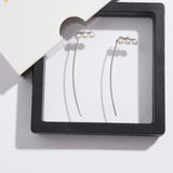 925 Silver Drop Earrings Freshwater Pearl Women Jewelry Party Earring