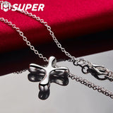 925 Silver Cross Pendant Necklace 18-30 Inches Chain