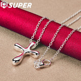 925 Silver Cross Pendant Necklace 18-30 Inches Chain