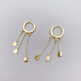 925 Silver Tassel Chain Earrings for Women