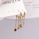 925 Silver Tassel Chain Earrings for Women