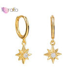 925 Sterling Silver Bead Star Tassel Earrings