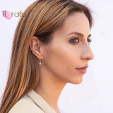 925 Sterling Silver Bead Star Tassel Earrings