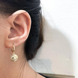 925 Silver Evil Eye Huggie Hoop Earrings for Women