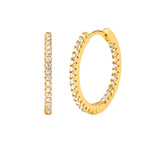 925 Silver Ear Buckle Hoop Earrings Minimalist Jewelry