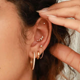 925 Silver Mini Stud Earring Small Zircon Jewelry