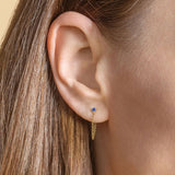 925 Silver Mini Stud Earring Small Zircon Jewelry
