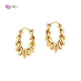 925 Silver Hoop Earrings Minimalist Style for Women