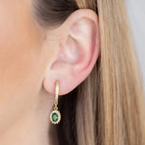 925 Silver Water Droplets Geometric Zircon Earrings