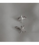 925 Silver Ear Cuff Women Zircon Clip On Earrings Earcuff Without Piercing