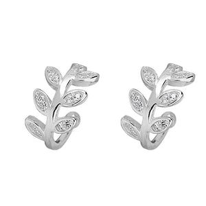 925 Silver Ear Cuff Zircon Clip Earrings without Piercing