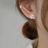 925 Silver Ear Cuff Zircon Clip Earrings without Piercing