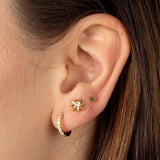 Zircon Hoop Earrings for Women, Sparkly Dwarf