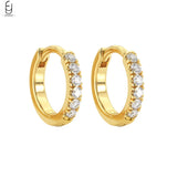 Zircon Hoop Earrings for Women, Sparkly Dwarf