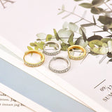 Zircon Hoop Earrings for Women, Sparkly Dwarf