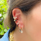 Bohemia Enamel Hoop Earrings Heart Pendant Party Jewelry