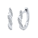 925 Silver Colorful Crystal Hoop Earrings for Women