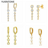 925 Silver Fire Opal Dangle Stud Earrings for Women