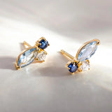 925 Sterling Silver Water Drop CZ Earrings