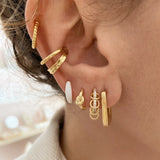 925 Silver Enamel Hoop Earrings Candy Colors Party Jewelry