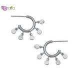 925 Silver Heart Studs Women