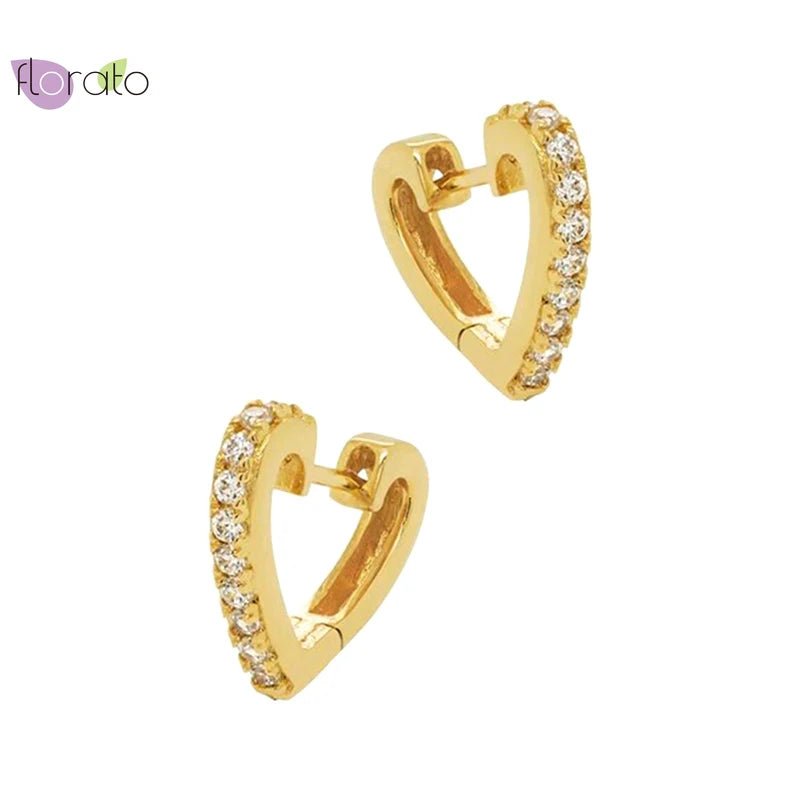 925 Silver Heart Studs Women