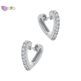 925 Silver Heart Studs Women