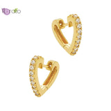 925 Silver Heart Studs Women