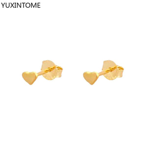 925 Silver Stud Earrings Women Heart/Star/Moon Piercing Jewelry